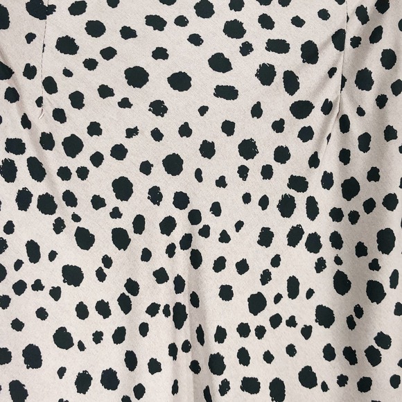 Nasty Gal‎ Size 4 Skirt Cheetah Print Side Zip Midi Chiffon Maeve Black 1300 - Picture 3 of 6